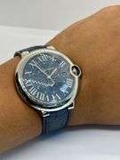 Cartier Ballon Bleu 42MM Steel Blue Dial Automatic Watch