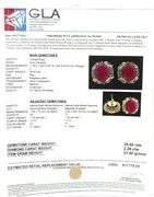 Fantastic 14K Yellow Gold W/ 35.50CTW Oval Diamond-Cut Ruby & 2.2CTW Round Brilliant Cut Diamond Ear