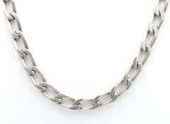 Vintage 925 sterling silver Mexico oval link chain necklace