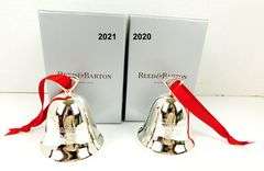 2 Reed & Barton Christmas Bells with Boxes