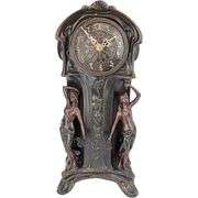 Dual Maiden Art Nouveau Mantelpiece Clock