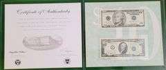 1995-1999 $10 Premium Historical Portfolio. Original Packaging w/CoA