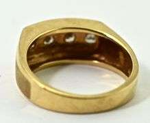 Classy 14K Yellow Gold Man's 1/2 Ct. T. W. Diamond Ring