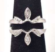 Stunning Enhancement Diamond Ring in 14K White Gold