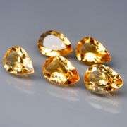 Ravishing 9.08ct 5pc golden Citrine set