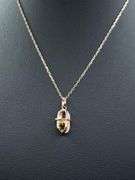 14 Kt Rose Gold Plated Natural Citrine Pendant