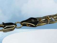 Huge 52 Gram14K Tri-Layered Yellow Gold Plate Mariners Link Necklace