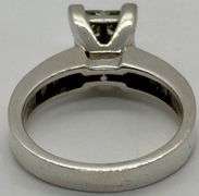 14K White Gold Princess Cut Diamond Ring