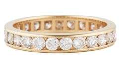 1.00ctw Diamond Channel Set Eternity Wedding Band Ring in 14K