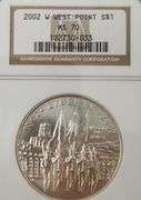 2002 MS 70 West Point Silver Dollar