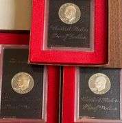 1971 S - 1973 S Proof Silver Ike Dollars