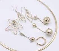 Lot of Vintage 925 Sterling Silver Miscellaneous Jewelry