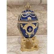 24K Gold Fabergé Egg with 200 Austrian Crystals