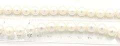 Set of white freshwater pearl double strand necklace and matching bracelet