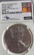 Mercanti Signed 2021 Type 1 MS 70 Silver Eagle. NGC