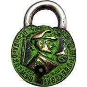 Brass Captain Padlock with Keys