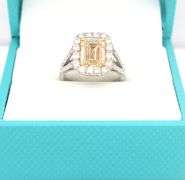 Investment-Quality Platinum and 18k Diamond Ring