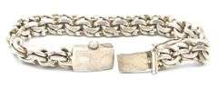 Vintage 925 sterling silver Mexico woven bracelet