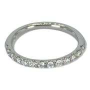 14k (585) White Gold Semi Eternity Diamond Ring