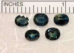 Natural Teal Sapphires - Lot of 6