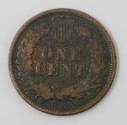 1874 Indian Head Cent DDO FS-101, Circulated