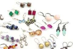 Group lot of Vintage 925 sterling silver earrings