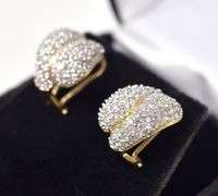 Dazzling Diamond Earrings in 14K Yellow Gold