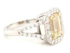 Investment-Quality Platinum and 18k Diamond Ring