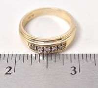 Captivating Diamond Band Ring in 14K Yellow Gold