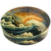 "The Great Wave off Kanagawa" Crystal Paperweight