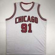 Autographed Dennis Rodman Chicago Basketball Jersey with COA
