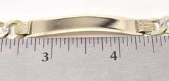 Fantastic Plaque Curb Link Bracelet in 14K Yellow Gold
