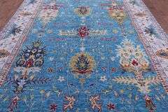 Turkish Angora Oushak Hand Knotted Wool Rug