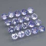 Non stop flashing 3.09ct diamond cut Tanzanite set