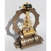 Hand-Painted Industrial Art Clock