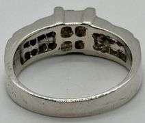 18K White Gold Princess Cut Diamond Ring
