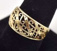 Lovely Open Gold Ring in 14K Yellow Gold