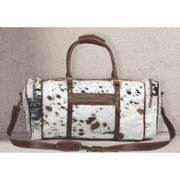 Cowhide & Leather Duffle Travel Bag