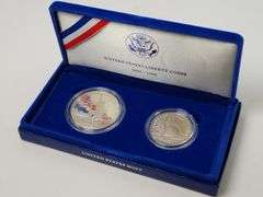 1986-S Set Statue of Liberty, 2 Coins PR