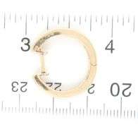 Easy to Wear 14K YG Diamond Hoops