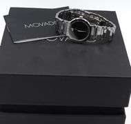 Movado Volar quartz black dial watch