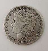 1891 S Morgan Silver Dollar, Circulated