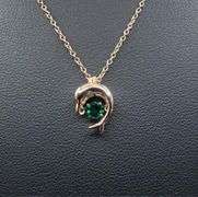 14 Kt Rose Gold Plated Dolphin Pendant