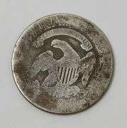 1827 Capped Bust Silver Dime, Circulated