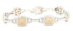 Luxurious Handmade 18k White Gold Diamond Bracelet