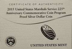 2015-P $1 U.S. Marshals Service 225th Anniversary PR