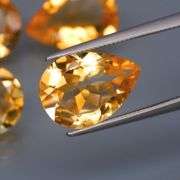 Heavy! 14.77ct top golden eye clean Citrine set!