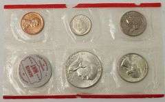1961 Mint Set P+D In Original Envelope