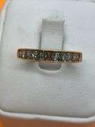 CERTIFIED 10K YELLOW GOLD DIAMOND BAND