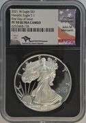 Flawless Signature Series 1st Day of Issue 2021-W $1 Silver Eagle NGC PF70 ULTRA CAMEO